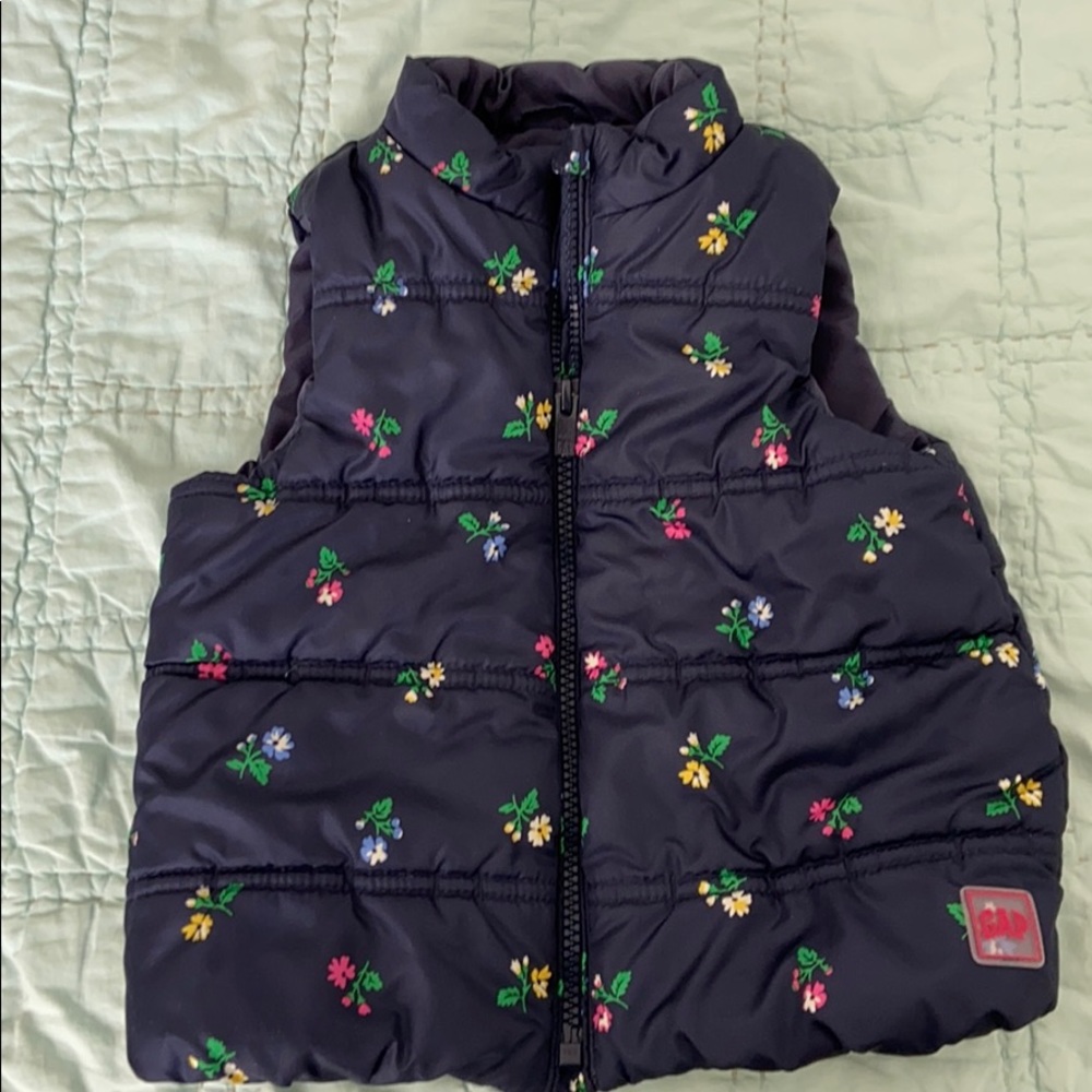 Floral Puffer Vest